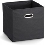 Zeller Úložný box textilní 28 x 28 x 28 cm antracitový – Zboží Dáma