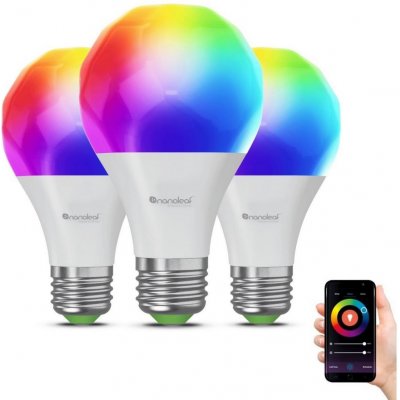 Nanoleaf NF080B02-3A19E SADA 3xLED RGBW Stm. žárovka E27/8,5W 2700-6500K Wi-Fi NL0050 – Hledejceny.cz