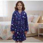 Wolf Z2391 Dívčí župan tmavě modrý hvězdičky – Zbozi.Blesk.cz