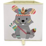 Dream Creations Látkový box králík Indián 33x33x37 cm – Zboží Dáma