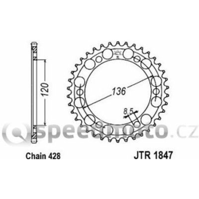 JT Sprockets JTR 1847-47 – Zboží Mobilmania