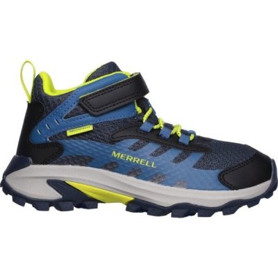 Merrell Moab Speed 2 Mid A/C Wtrpf dětské outdoorové boty tmavě modrá – Hledejceny.cz