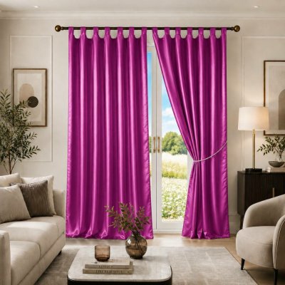 TP Saténové závěsy Home Art - 150x180 - 2 kusy Růžové – Hledejceny.cz