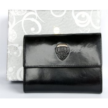 italská kožená peněženka Charro Urban Style černá