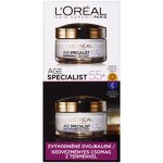 L'Oréal Paris Age Specialist 55+ denní a noční krém proti vráskám 2 x 50 ml dárková sada – Zbozi.Blesk.cz