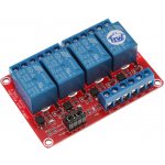 HWKITCHEN 4 x relé modul s optočlenem 5VDC / 250VAC / 10A nastavitelná úroveň napětí HW417 – Zboží Živě