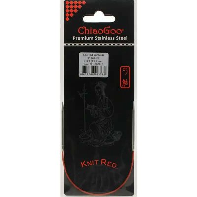 ChiaoGoo Knit Red ergonomické fixní kruhové jehlice 23 Cm 2,75mm – Sleviste.cz