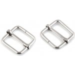 Prima-obchod Posunovač na popruhy šíře 20 mm čtvercový, barva 1 nikl – Hledejceny.cz