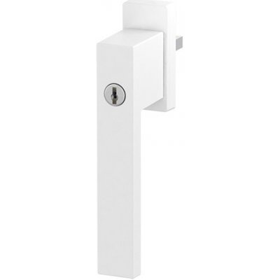 Medos Okenní klika Dublin hranatá uzamykatelná, 7/45, RAL9016M bílá – Zboží Mobilmania