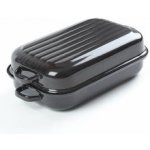 BELIS Smaltovaný dvoupekáč s žebrováním 40 cm 37240-00400005 – Zboží Dáma