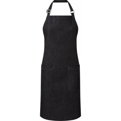 Premier Workwear Fairtrade organická keprová ástěra s laclem a dvěmi kapsami modrá indigo PW113 – Hledejceny.cz