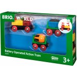 Brio WORLD 33319 Elektrická mašinka s vagónky a světly – Zboží Mobilmania