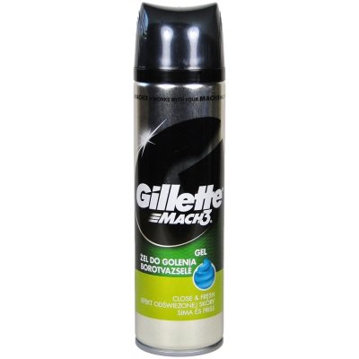Gillette Mach 3 Close & Fresh gel na holení 200 ml – Zbozi.Blesk.cz