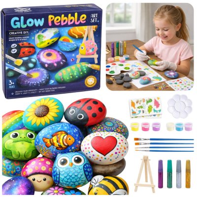 JOKO Sada na malování svítících kamenů pro děti DIY – Sleviste.cz