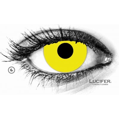 Lucifer Crazy čočky - nedioptrické - VIVID YELLOW 2 čočky – Zboží Dáma