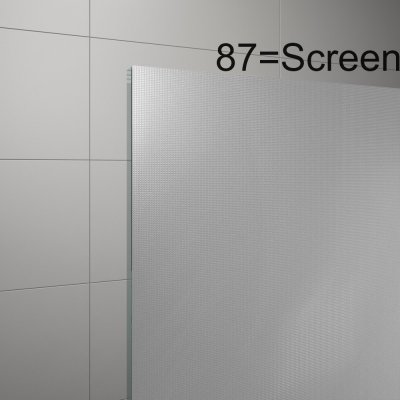 SanSwiss dvoudílné skládací dveře s pevnou stěnou v rovině SOLINO, SOLF13 Šířka: 100 cm, Sklo: 87 Screen – Zboží Mobilmania