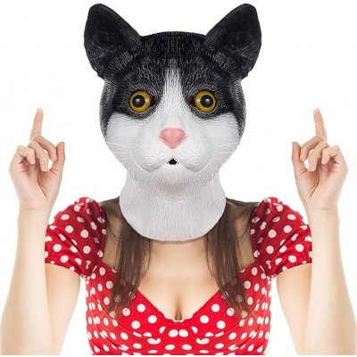 Kočka černá - silikonová maska na obličej – Zboží Mobilmania