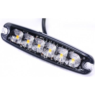 Autolamp světlo výstražné LED oranžové PREDATOR 6*3W 7mm – Zboží Mobilmania