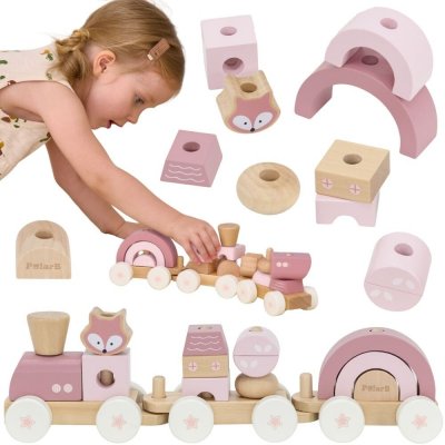 Viga PolarB zelená vláčkodráha vláček s vagónky kostky – Sleviste.cz