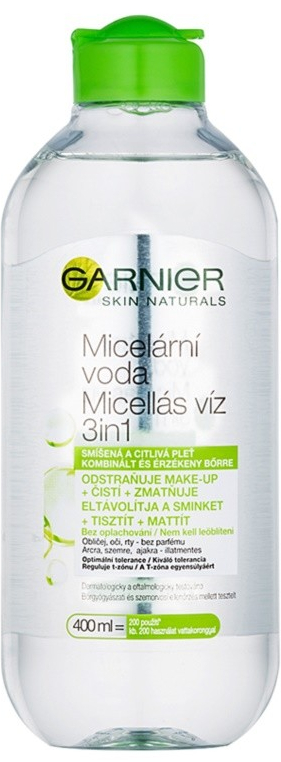 Garnier Skin Naturals micelární voda 3v1 pro suchou i běžnou pokožku 400 ml  od 159 Kč - Heureka.cz