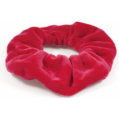Sametová gumička do vlasů Barva: červená – Hledejceny.cz