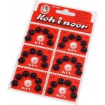 Kovové patentky / stiskací knoflíky vel. 1 a 2 Varianta: 2 (Ø10 mm) černá, Balení: 6 karta – Hledejceny.cz