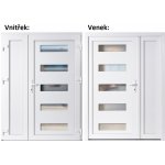 Soft Dvoukřídlé vchodové 6300+Panel Plný Bílá/bílá pravé 130 x 200 cm – Hledejceny.cz