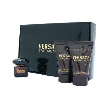 Versace Crystal Noir EDT 5 ml + tělové mléko 25 ml + sprchový gel 25 ml dárková sada