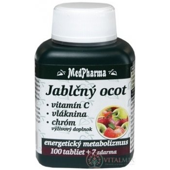 MedPharma Jablečný ocet Vitamín C vláknina chrom 107 tablet