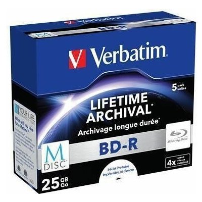 Verbatim BD-R SL 25GB 6x, printable, slimbox, 1ks (BRV-4AR1N) – Hledejceny.cz