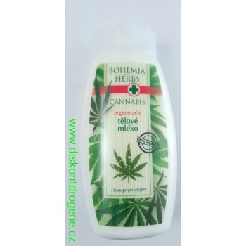 BC Bohemia Herbs Cannabis regenerační tělové mléko s konopným olejem 250 ml