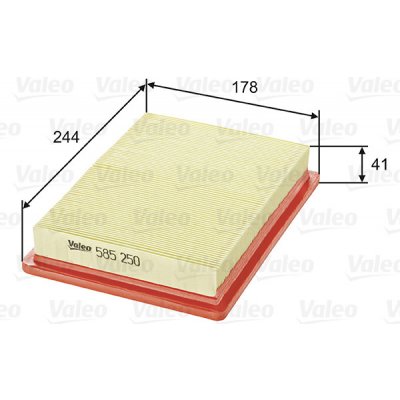 Vzduchový filtr VALEO 585250 – Hledejceny.cz