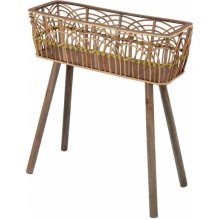 BigBuy Garden Květináč 60 x 21 x 68 cm přírodní dřevo bambus