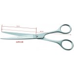 ChD Nůžky Idealcut 18 cm zahnuté matné – Sleviste.cz