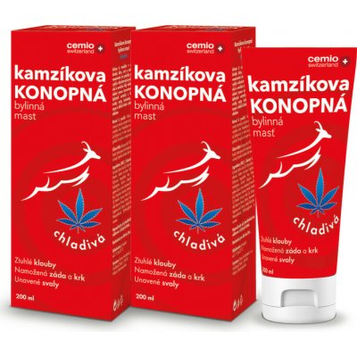 Cemio Kamzíkova konopná mast chladiva (inov.2023) 200 ml – Zbozi.Blesk.cz