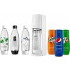 Sodobar SodaStream Terra White + láhve FUSE 3 x 1l + Sirup Pepsi 440 ml + Sirup Mirinda 440 ml + Sirup 7UP 440 ml
