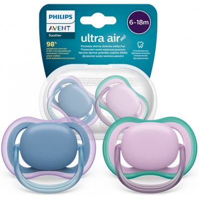 Avent Philips šidítko Ultra air neutral dívka modrá 2ks