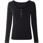 esmara Dámské triko s dlouhými rukávy černá – Zboží Mobilmania