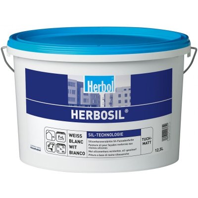 HERBOL Fasádní barva Herbosil - Bílá 2,5L – Sleviste.cz