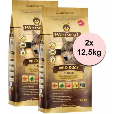 Wolfsblut Wild Duck Senior 2 x 12,5 kg – Zbozi.Blesk.cz