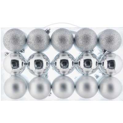 LIVARNO home Ozdoby na vánoční stromek 30dílná sada stříbrná – Zboží Dáma LIVARNO home Ozdoby na vánoční stromek 30dílná sada stříbrná – Zboží Dáma