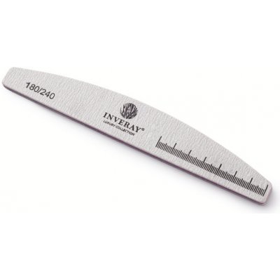 Inveray Nail File 180/240 Halfmoon Grey – Zboží Dáma