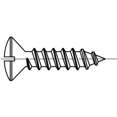 PROFISTYL DIN 7973C šroub do plechu s čočkovou hlavou a průběžnou drážkou (ostrá špička) pozink Varianta: DIN 7973C šroub do plechu ČH ZB 2,9x13 – Zboží Mobilmania