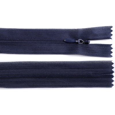 Prima-obchod Spirálový zip skrytý No 3 délka 30 cm dederon, barva 330 modrá tmavá – Hledejceny.cz