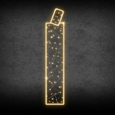 Eco Fix 2D LED světelné písmeno Í, 37 × 160 × 3 cm, teple bílá, závěsná, 3D tisk – Hledejceny.cz