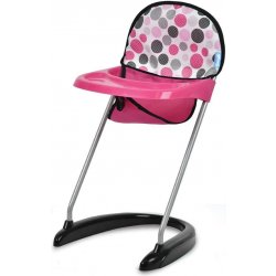 HAUCK Jídelní židlička puntíky růžová