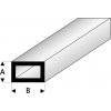 Modelářské nářadí Raboesch profil ASA trubka čtyřhranná 4x8x1000mm