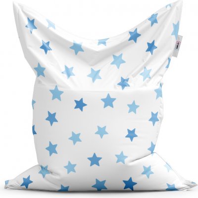 SABLIO Modré hvězdy na bílé 150x100 cm