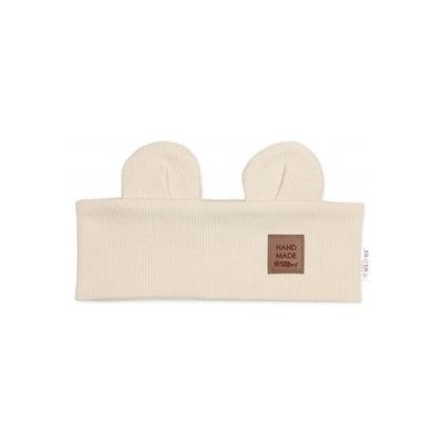 Baby Nellys Čelenka Teddy s oušky pro děti Hand Made - krémová – Zboží Dáma
