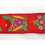 Krojová stuha - červená - šíře 7,0 cm – Zboží Dáma